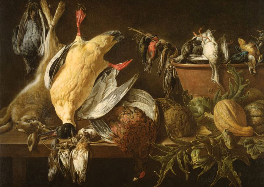 Still Life with Games and Vegetables